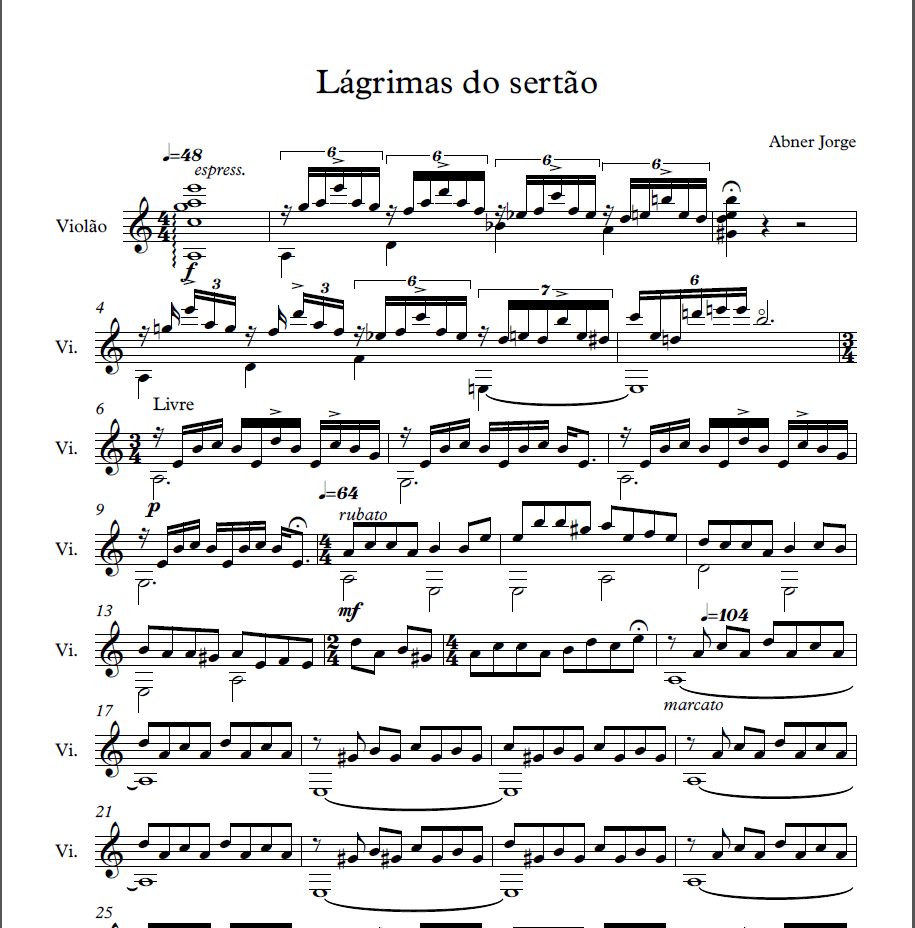 Lágrimas do sertão